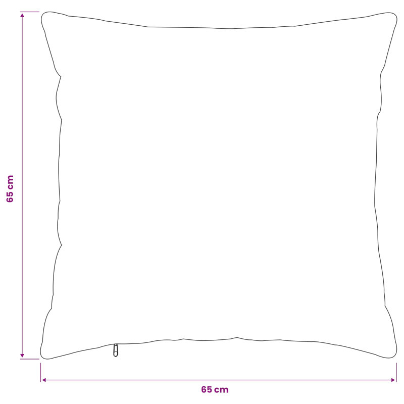 Black Cushion Cover, Square 65cm