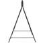 Portique en métal noir, capacité de 528 lb, compatible avec divers modèles de chaises suspendues noir robuste, pour divers types