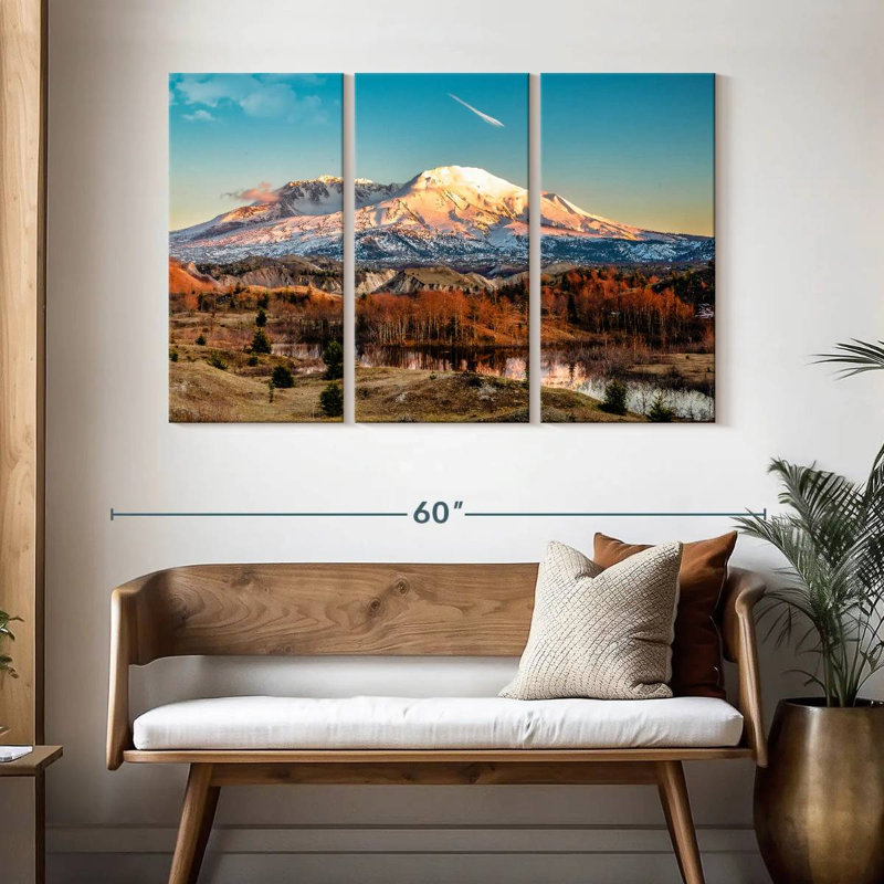 Alvord Mount St Helens Golden Glow, 32" H x 50" W