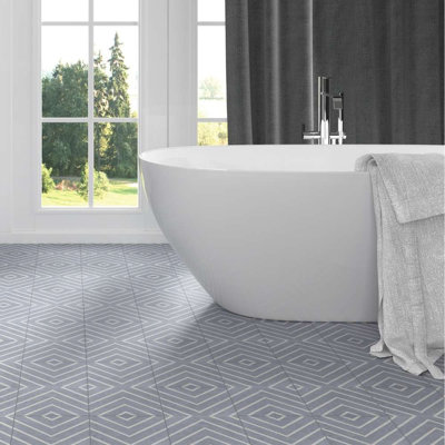 Carreau de porcelaine mate pour plancher et mur 8 po x 8 po Verity