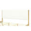 Structure de lit tapissier blanc moderne Modern