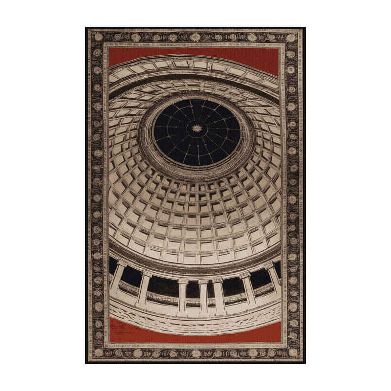 Tapis brun lavable à la machine, Rectangulaire 2 pi x 3 pi