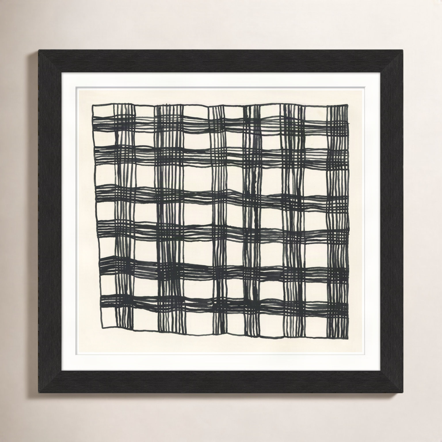 Susan Hable "Plaid" Painting