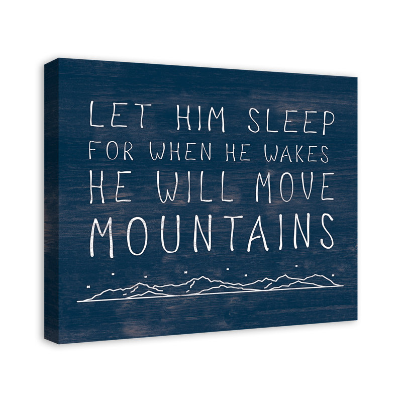" He Will Move Mountains ", 20" H x 24" W x 1.25" D