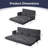 2+3 Piece Convertible Sofa Bed Set - Dual Reclining Loveseat & Sectional With 6-way Adjustable Backrests, Tufted Corded Fabric, Storage Pockets - Space-saving-772592327