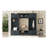 4-In-1 Detachable Hall Tree With Storage And 7 Hooks, Multiple Functions Hallway Coat Rack With Storage Drawers And Cabinet, Antique Blue Shoe Bench For Entryway Hallway-1810284583