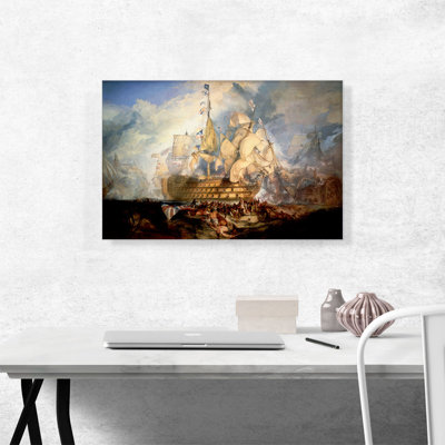 " Battle Of Trafalgar 1805 " by J. M. W. Turner Painting Print
