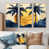 Toile naturelle avec cadre flottant