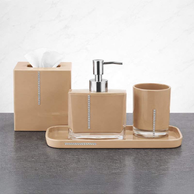 Bathroom Accessory Set, Beige