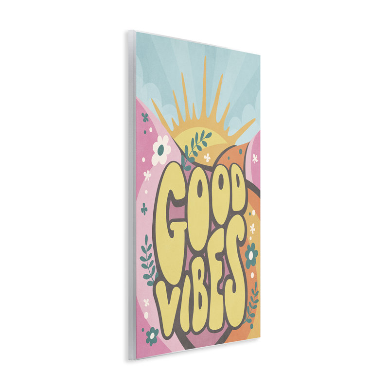 «Good Vibes Groovy Nature» par Nataly White, H 19 po x l 13 po