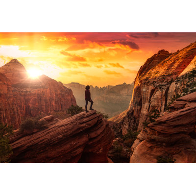 Gambrell Adventurous Woman - Wrapped Canvas Print