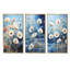 «Blue Cornflower Melody - Cornflowers», ensemble de 4 reproductions d'art sur toile-615360389-615360396