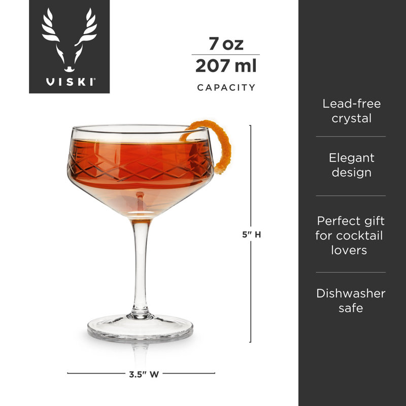 Admiral Crystal Coupe Glasses