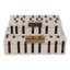 Ensemble de boîtes décoratives Latiara Motif glamour moderne en résine / bois / tissu / polyrésine / aluminium Ensemble de décorations pour la maison / le bureau Finish brun, ivoire, doré de 2 à 4 po, 3 po