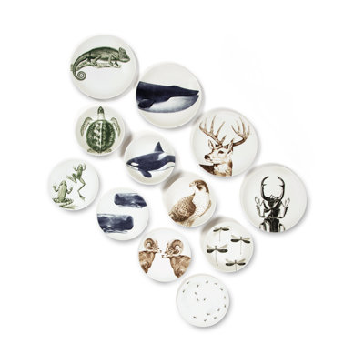 Faune & Flore Piece Ceramic Dinnerware Set - Service for 4