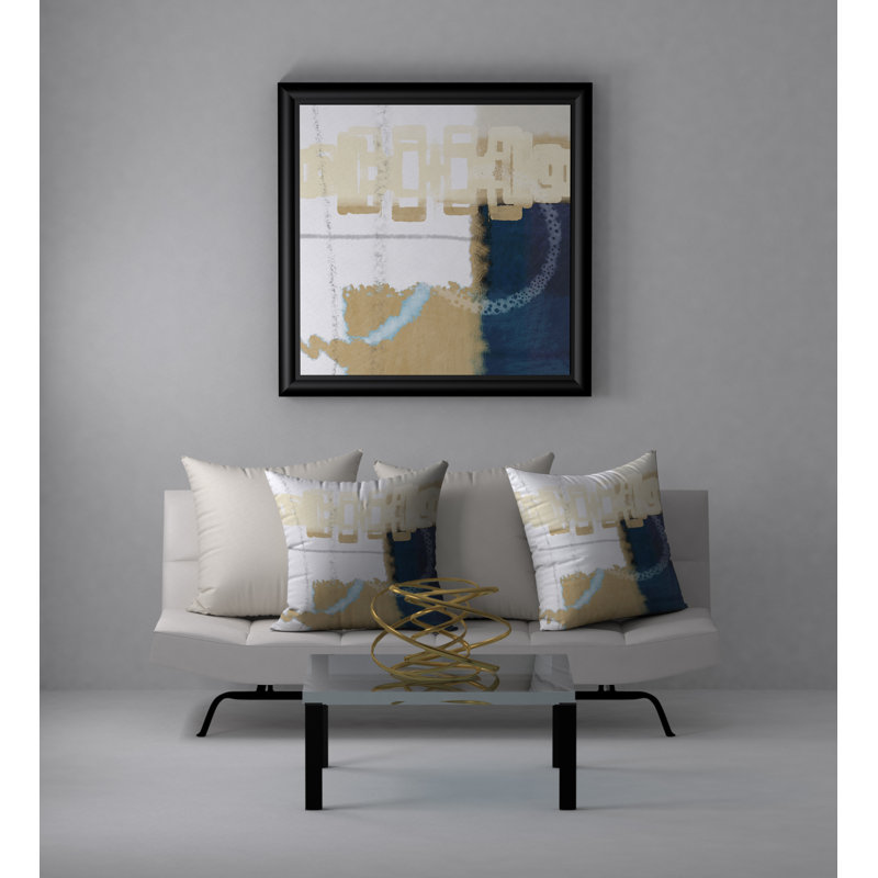 Abstract Throw Pillow, 20" H x 20" W