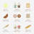17-Piece Wooden Bakery Food Playset with Pastries, Coffee and Shopping Bag for Pretend Kitchen and Cafe Play