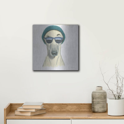 Cool Dog For The Boys 2' by Myles Sullivan Metal Wall Art