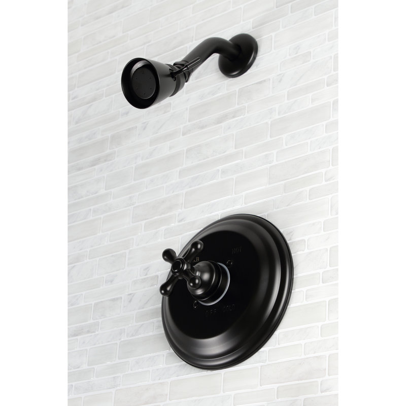 Robinet de douche à pression équilibrée Kingston, Noir mat