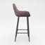 Upholstered Counter Stool with Metal Frame-40392600