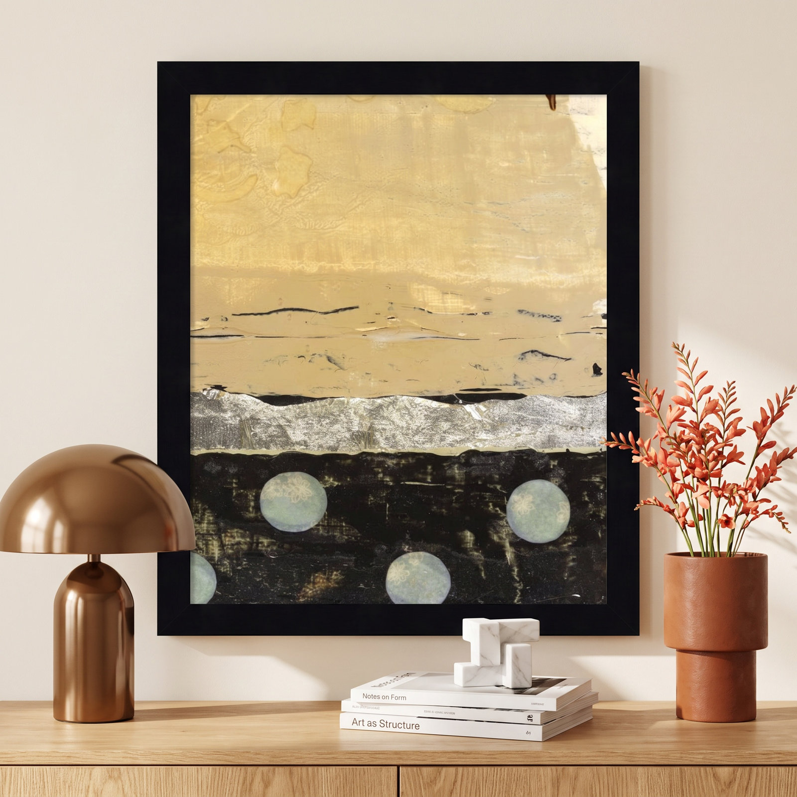 Dirty Weather II Print by Natalie Avondet, 13" H x 11" W, Black