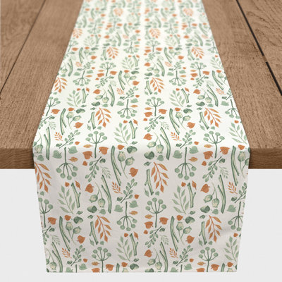 Carlanne Rectangle Floral Polyester Table Runner