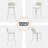 Upholstered Seat Stools with Metal Frame-658580189-658580176