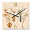 Bouquets de fleurs sauvages dans des vases dorés III - Horloge murale traditionnelle-635287231