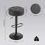 Swivel Upholstered Adjustable Height Counter Stool with Metal Frame-197736471-88944470