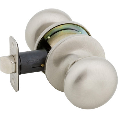 Callan Passage (Hall & Closet) Satin Nickel Round Knob