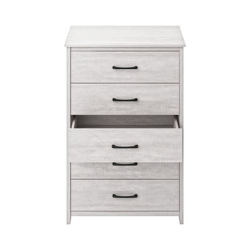 Commode 5 tiroirs Wilder, Chêne gris cendré