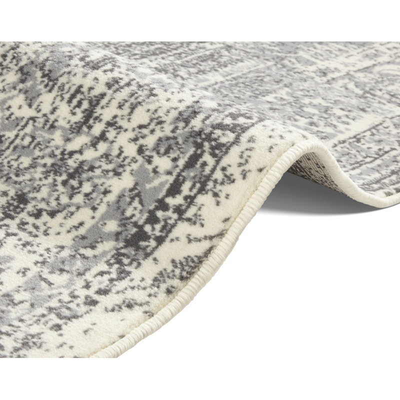 Celebration Plume Flatweave Grey/Cream Rug, Runner 80 x 250 cm