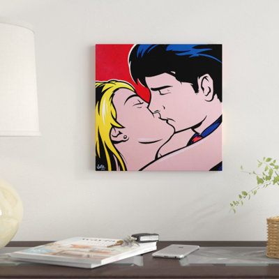 «The Kiss», impression sur toile