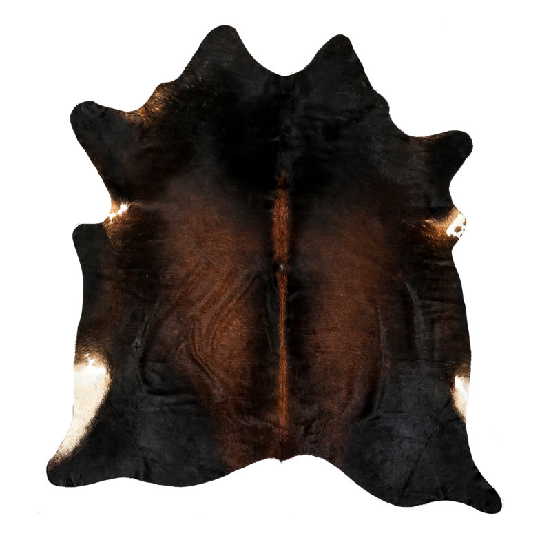 Myrtletown Animal Print Cowhide Flatweave 2cm X 1.75cm Area Rug