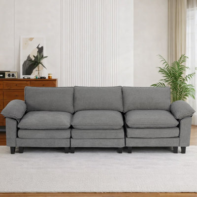 Canapé modulaire rembourré 3 pièces 3 pièces