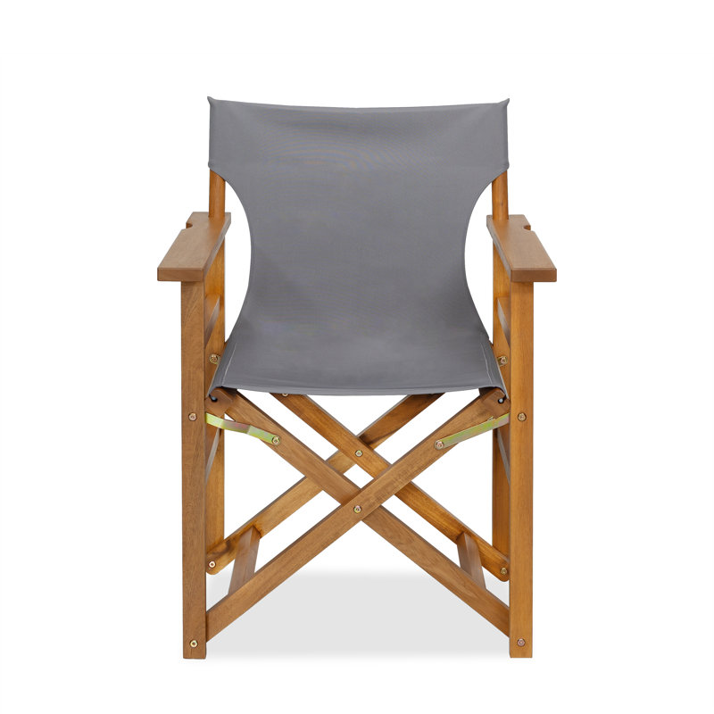 Folding Director Chair, Grey