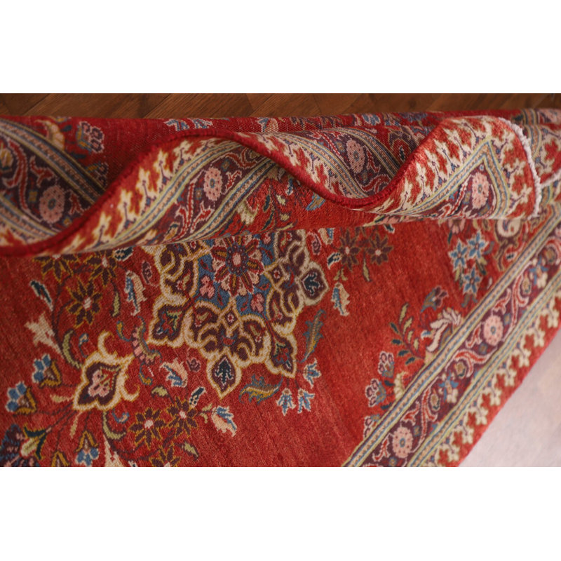 Tapis rouge rétro traditionnel 3 x 5
