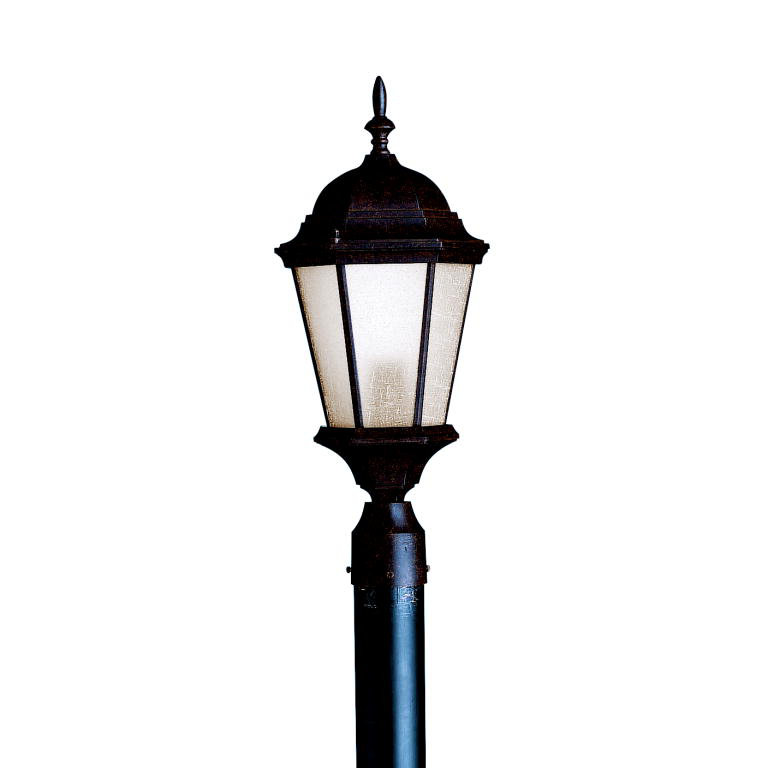 Tête de lanterne 1 lumière Allmon, Bronze tannerie