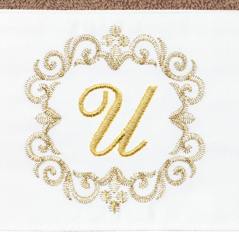 Winston Porter 100% Turkish Cotton Wensel 2PC Embellished Hand Towel Set, U