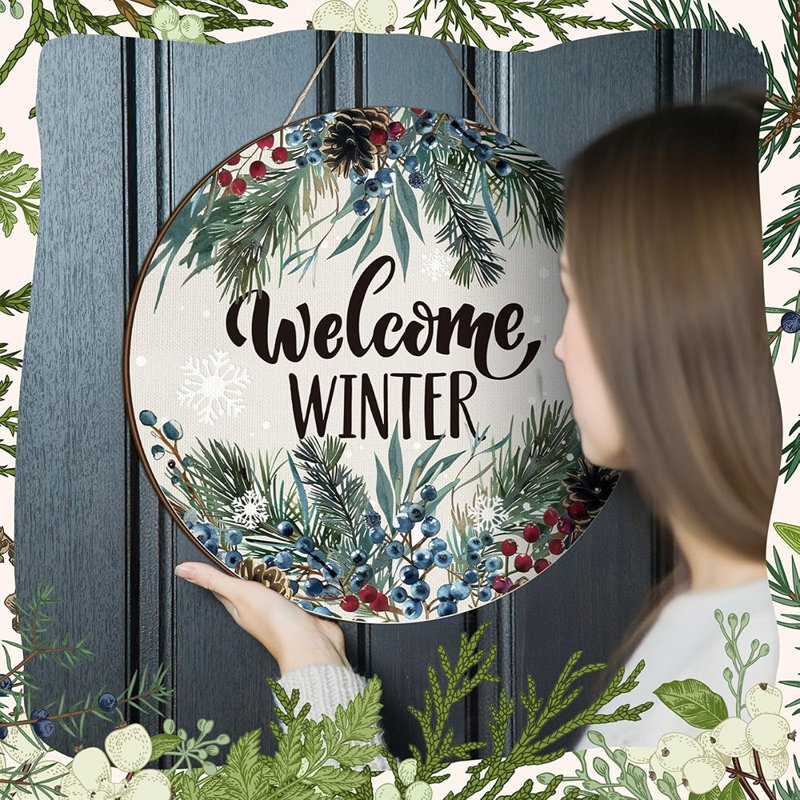 Panneau de porte Winter Welcome
