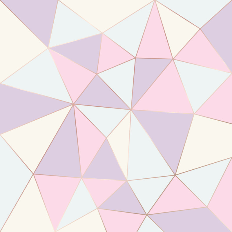 Zortman Pastel Geometric Pattern - Wrapped Canvas Print, 30cm H x 30cm W x 3.8cm D