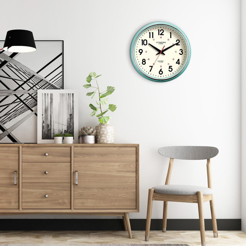 Horloge murale rétro 12,4 po
