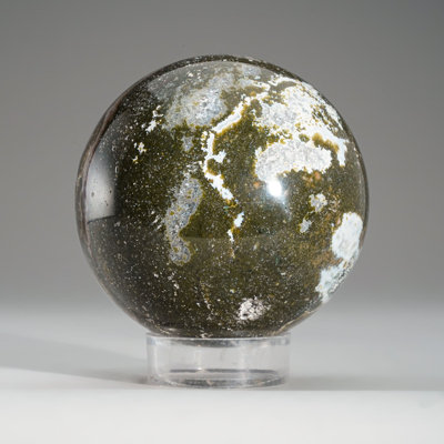 Genuine Polished Ocean Jasper Sphere (2.1 Lbs)