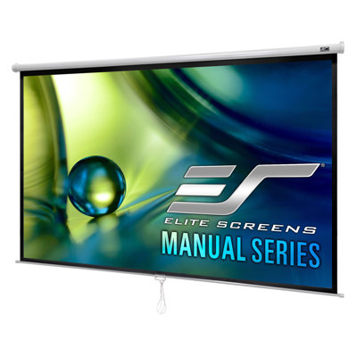 Manual Series Manual Wall/ Ceiling white case Mounted Projector Screen