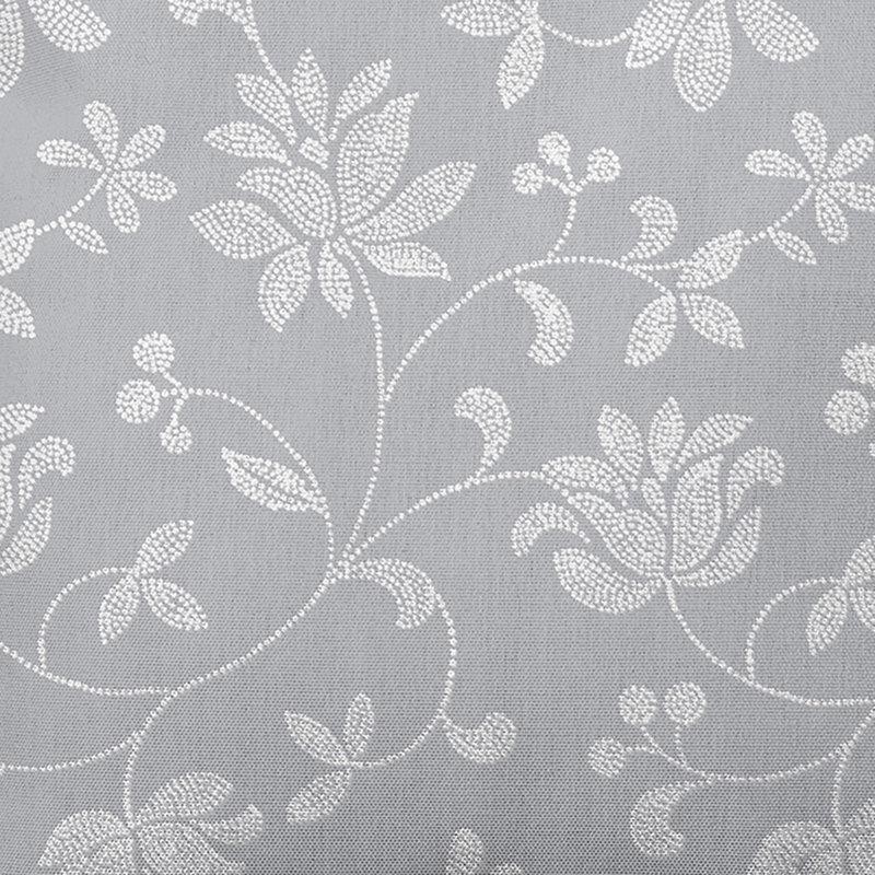 Housse et insert de coussin d'extérieur carré Botanical Blooms, 20 po x 20 po, Gris, Rembourrage en duvet synthétique
