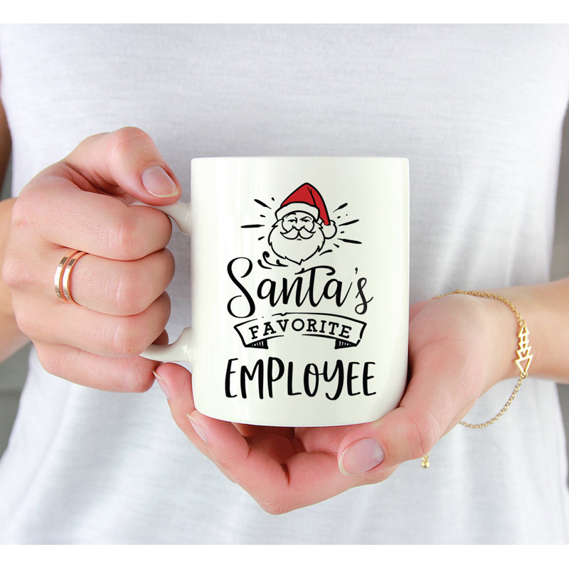 Grande tasse à café Tuileries, « Santa's Favorite Employee »