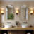 Aluminum Framed Arched Wall Mounted Bathroom Vanity Mirror-1171983124-1171983126