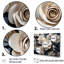 «Blue and White Roses Moonlight Grace», reproduction sur toile-97032995-97032996