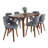 Laveryl 6 - Person Four Leg Dining Set
