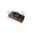 48'' Single Bathroom Brown Vanity with Black Stone Top, Multi-layer Solid Wood Floating Bathroom Vanity with One Drawer and One Cabinet-624577270-706754264